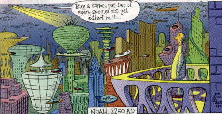 cartoon of Noah in 2250